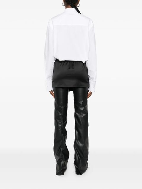 The Attico neck-tie mini dress - White