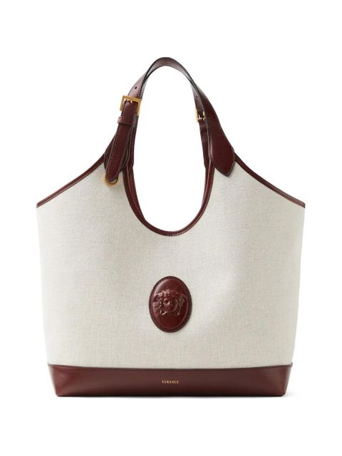 Versace Rivière large canvas tote - Neutrals - zdjęcie produktu nr 1