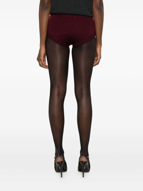 Rowen Rose knitted shorts - Purple