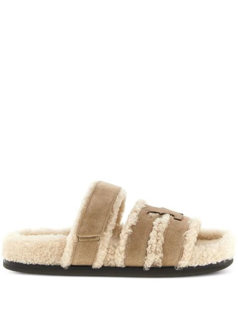 Tory Burch Ines shearling slides - Neutrals - zdjęcie produktu nr 1