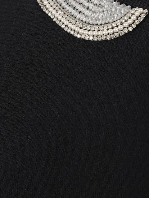 Valentino Garavani embellished-collar dress - Black