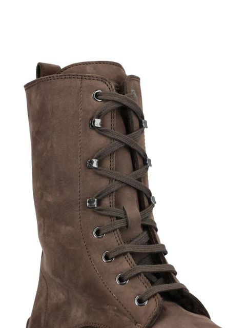 Tod's Gommino lace-up boots - Brown