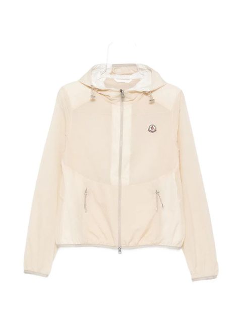 Moncler Edasic logo-patch jacket - Neutrals - zdjęcie produktu nr 1