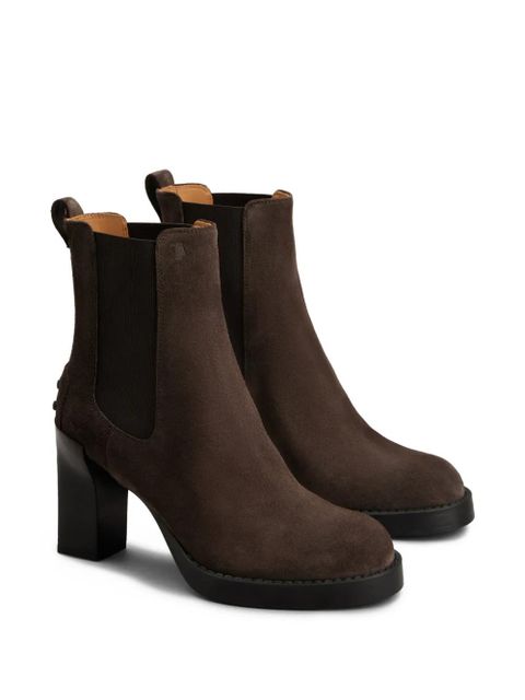 Tod's 80mm suede Chelsea boots - Brown - zdjęcie produktu nr 2