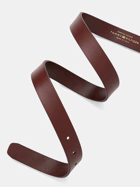 Tommy Hilfiger pasek skórzany damski kolor bordowy AW0AW16836 - zdjęcie produktu nr 2