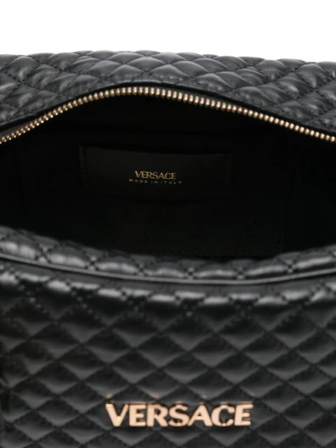 Versace quilted leather tote bag - Black