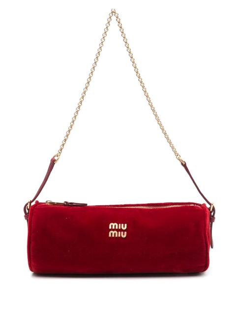 Miu Miu logo-plaque shoulder bag - Red - zdjęcie produktu nr 1