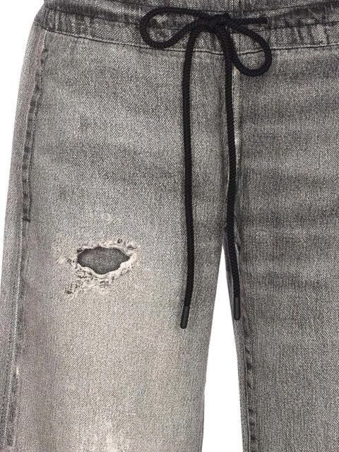 Diesel D-Ainty distressed elasticated-waist jeans - Grey