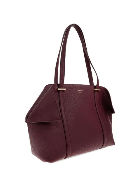 Ferragamo grainy leather tote bag - Red