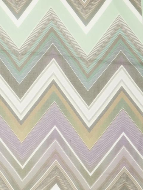 Missoni zigzag border scarf - Grey