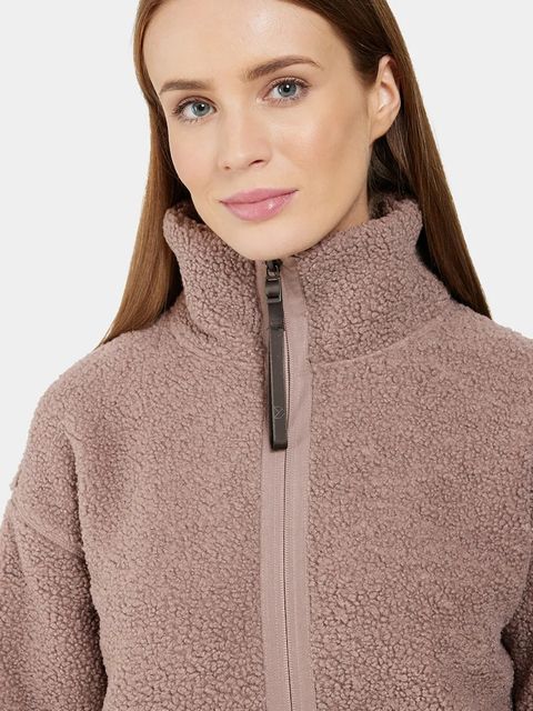 Didriksons bluza MELLA damska kolor brązowy gładka 505446