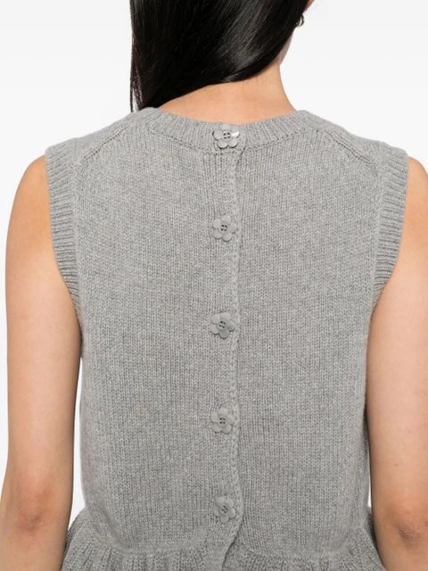 Cecilie Bahnsen Bill vest - Grey