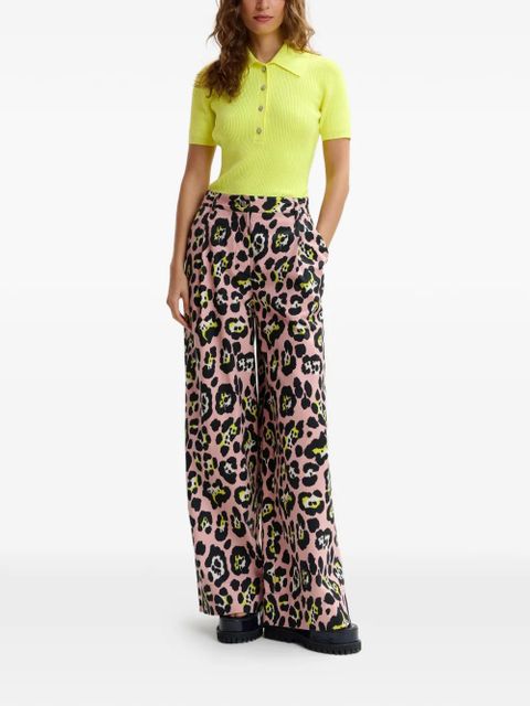 Essentiel Antwerp Jabric ribbed polo top - Yellow - zdjęcie produktu nr 2