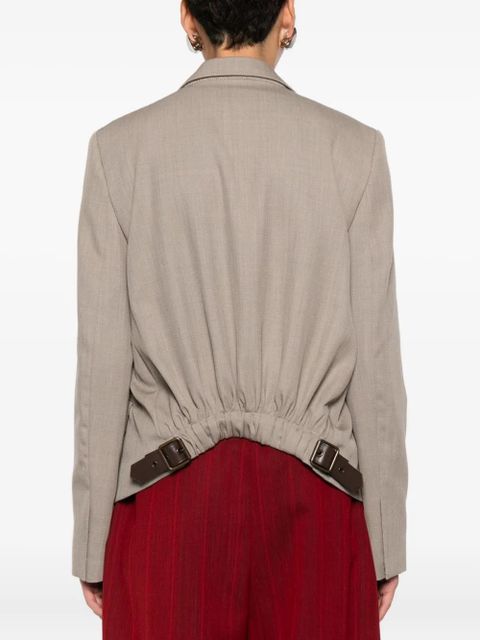 LOEWE single-breasted wool blazer - Neutrals - zdjęcie produktu nr 2