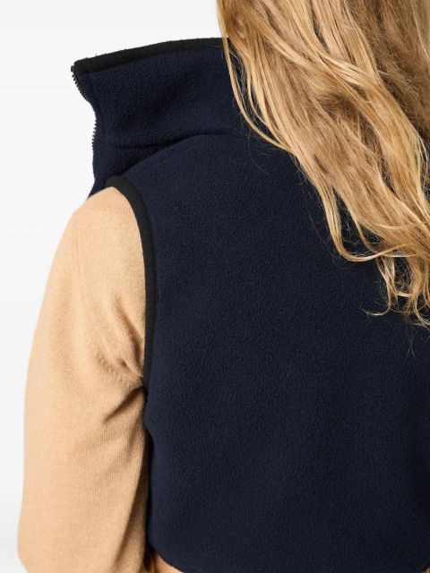 Miu Miu fleece waistcoat - Blue