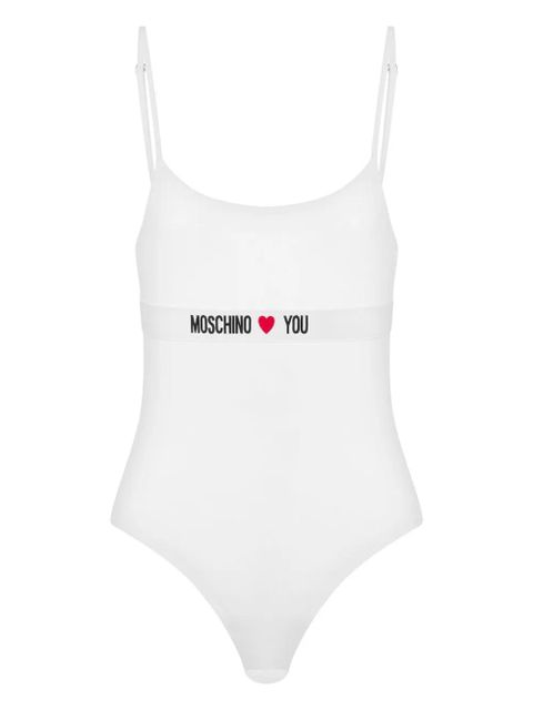 Moschino logo-band bodysuit - White - zdjęcie produktu nr 1