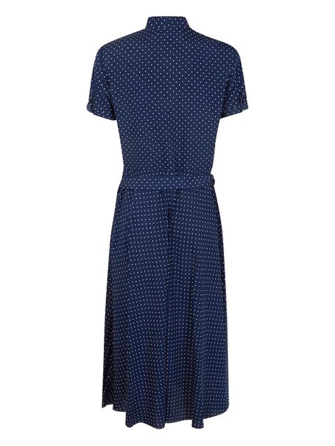 Lauren Ralph Lauren polka dot tie midi dress - Blue - zdjęcie produktu nr 2