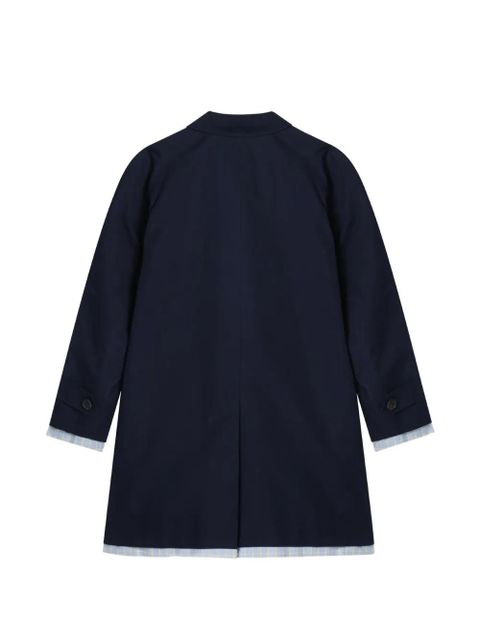 Miu Miu single-breasted poplin coat - Blue - zdjęcie produktu nr 2
