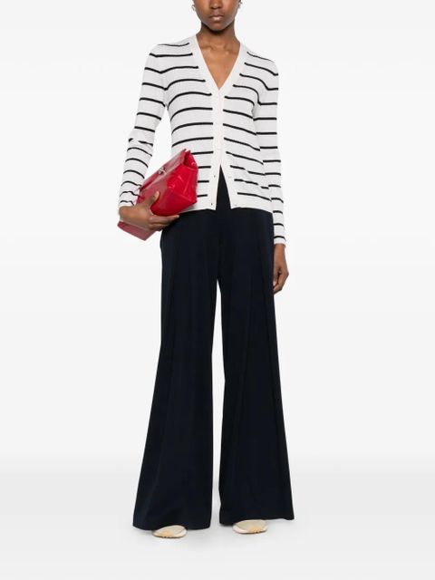 Max Mara striped V-neck cardigan - White - zdjęcie produktu nr 2