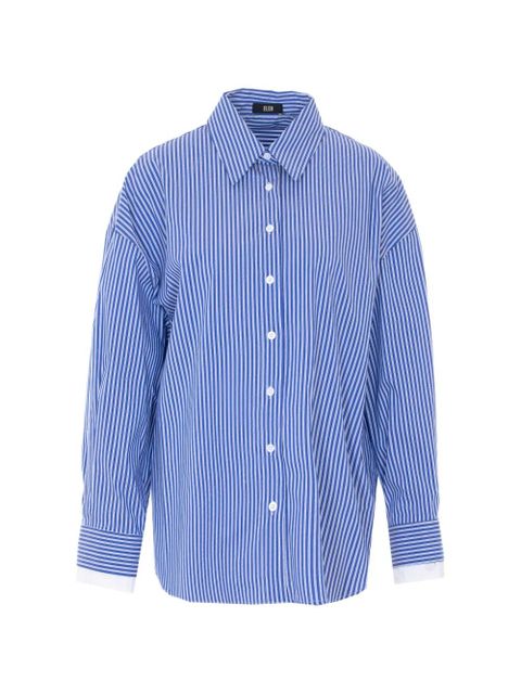 Eleh striped polo-collar shirt - Blue - zdjęcie produktu nr 1
