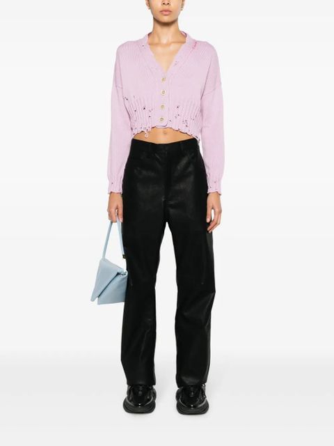 Marni V-neck cotton cardigan - Pink - zdjęcie produktu nr 2