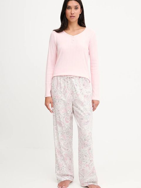 Lauren Ralph Lauren piżama damska kolor różowy ILN72448 - zdjęcie produktu nr 1