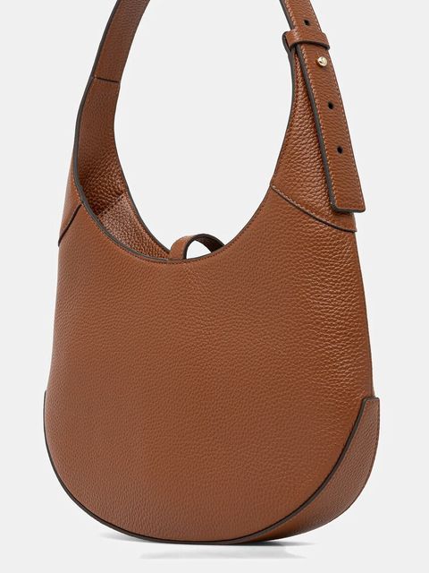 BOSS torebka skórzana kolor brązowy 50542044