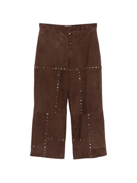 Moschino studded panel trousers - Brown - zdjęcie produktu nr 1