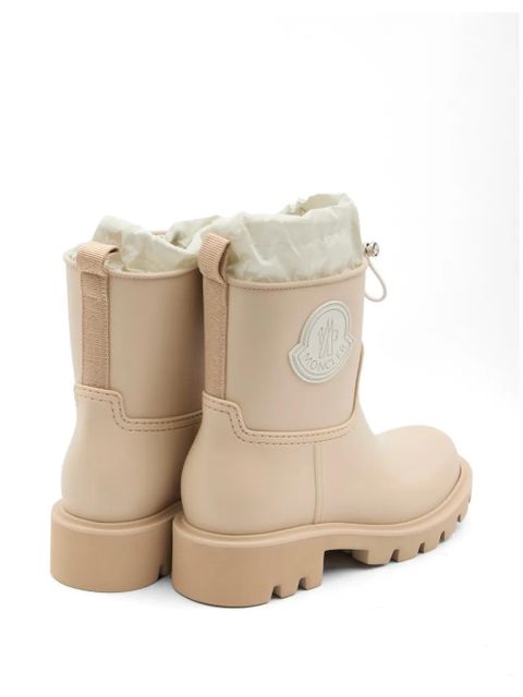 Moncler drawstring-closure logo-patch boots - Neutrals