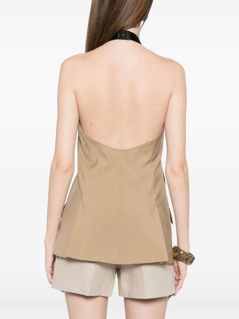 Max Mara double-breasted waistcoat - Neutrals
