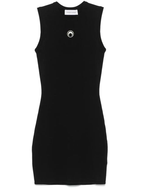Marine Serre Crescent Moon-detail mini dress - Black - zdjęcie produktu nr 1