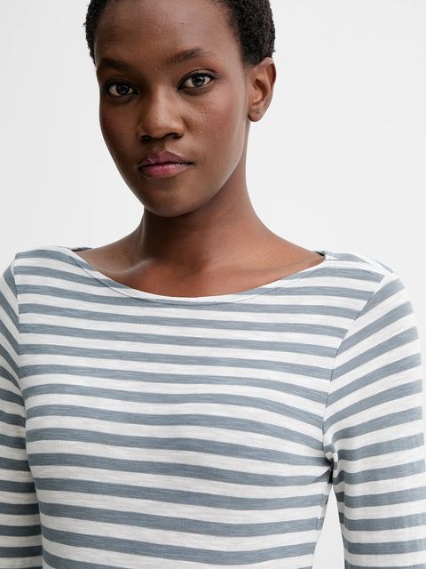 Marc O'Polo longsleeve bawełniany kolor niebieski M10219652597 - zdjęcie produktu nr 2