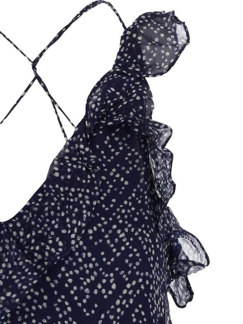 MARANT ÉTOILE Luxie ruffled maxi dress - Blue - zdjęcie produktu nr 2