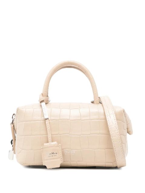 Max Mara Mxaholdalls top-handle croco-effect mini bag - Neutrals - zdjęcie produktu nr 1