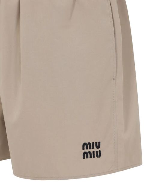 Miu Miu cotton shorts - Neutrals - zdjęcie produktu nr 2