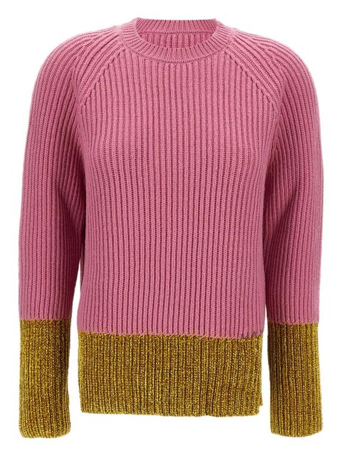 Marni ribbed panelled sweater - Pink - zdjęcie produktu nr 1