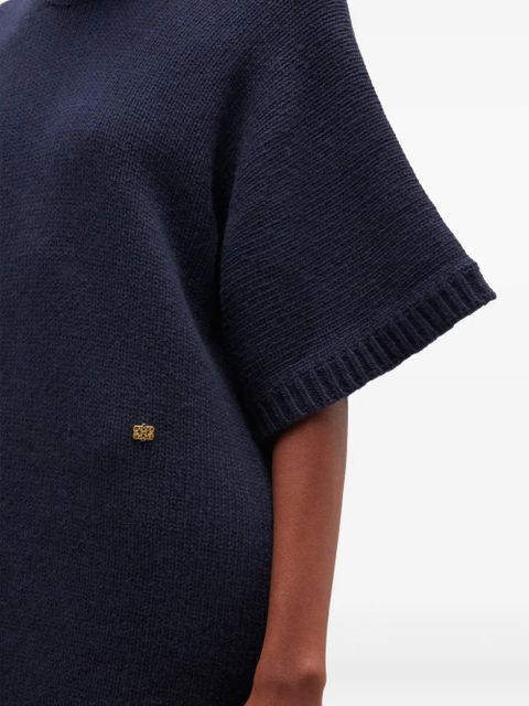 GANNI short-sleeve mini dress - Blue