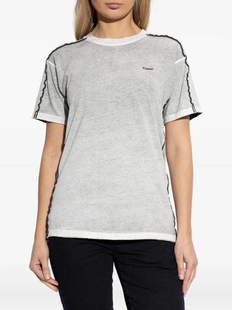 Diesel T-IMY logo-embroidered T-shirt - Grey