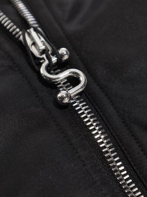 Sportmax cropped zip-fastening bomber jacket - Black