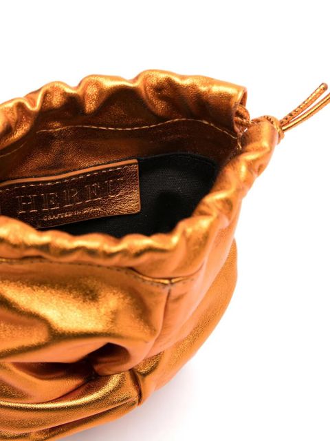 Hereu Ronet metallic bucket bag - Orange