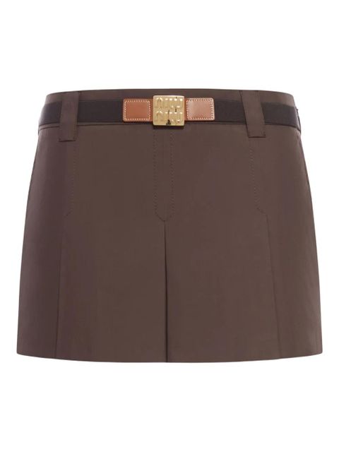 Miu Miu cotton mini skirt - Brown - zdjęcie produktu nr 1