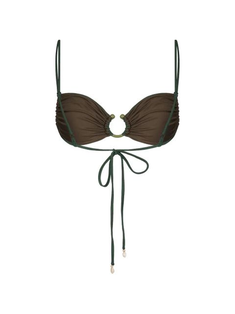 Johanna Ortiz Tangle Up bikini top - Green