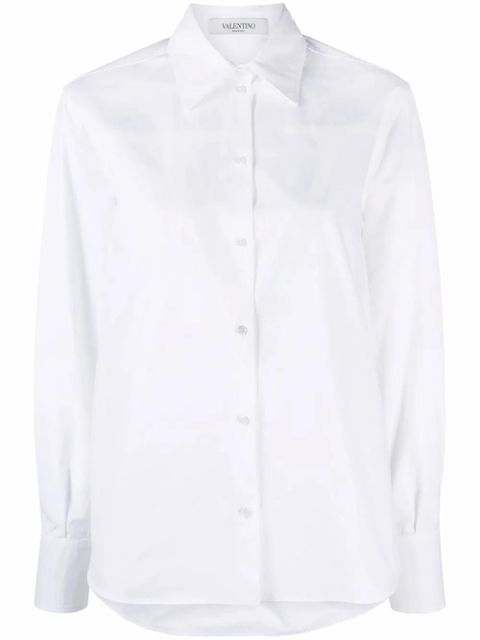Valentino Garavani long-sleeve cotton shirt - White - zdjęcie produktu nr 1