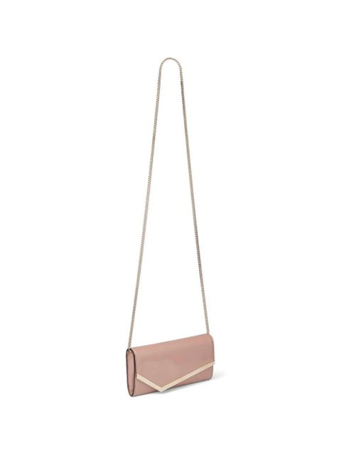 Jimmy Choo Emmie gold-detail clutch bag - Neutrals