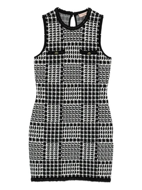 TWINSET checked mini dress - Black - zdjęcie produktu nr 1