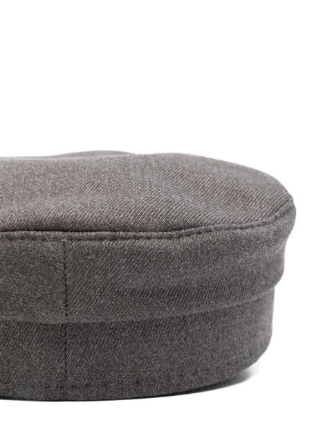 Ruslan Baginskiy Pierced Baker Boy Cap hat - Grey