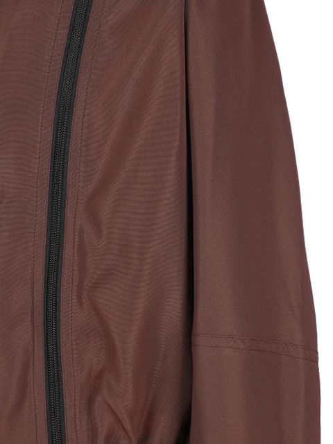 FENDI hooded zip-up bomber jacket - Brown