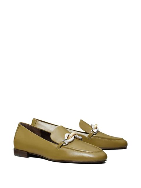 Tory Burch Jessa leather loafers - Green