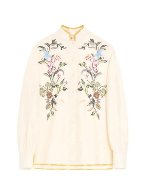 Valentino Garavani floral-embroidery shirt - Neutrals - zdjęcie produktu nr 1