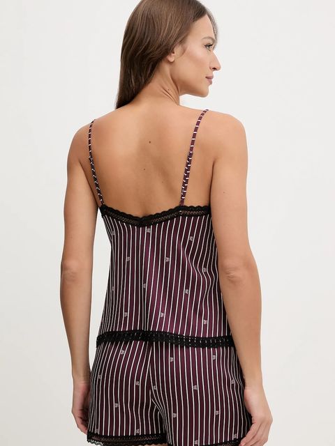 HUGO top piżamowy UNIQUE VEST damska kolor fioletowy 50556752 - zdjęcie produktu nr 2